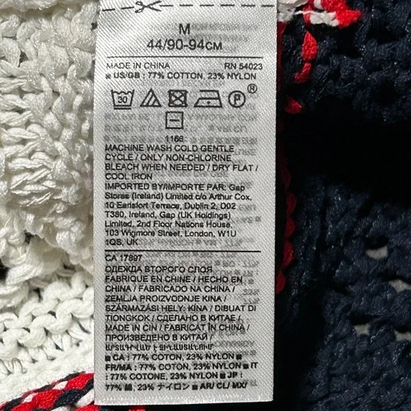 Banana Republic Open-Knit Stripe Sweater Women's Medium NWOT Never Worn - Picture 5 of 8